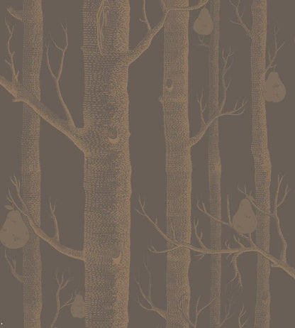 Woods & Pears Wallpaper - Metallic Bronze on Charcoal - 95/5028 - Cole & Son - Premier Wallcovering