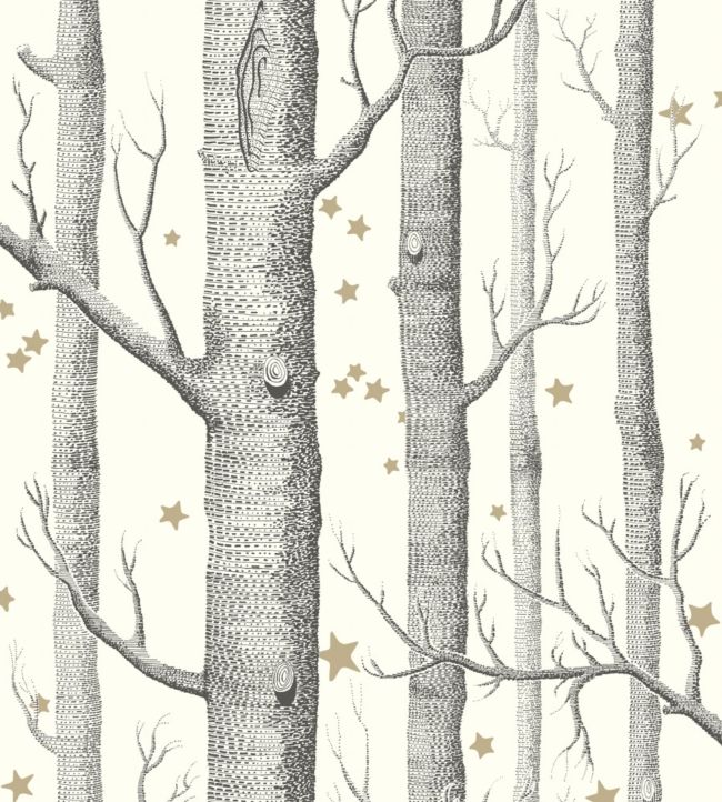 Woods & Stars Wallpaper - Black & White - 103/11050 - Cole & Son - Premier Wallcovering