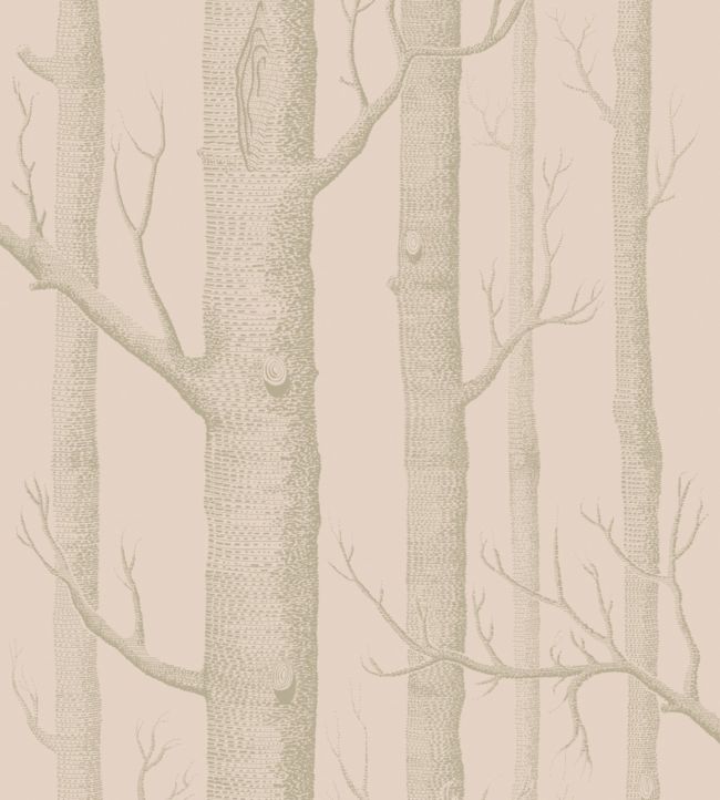 Woods Whimsical Wallpaper - Metallic Gilver on Ballet Slipper - 103/5024 - Cole & Son - Premier Wallcovering