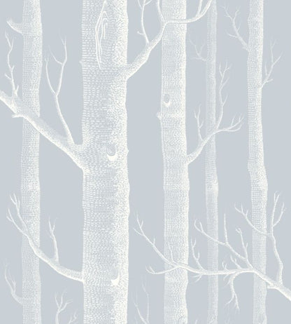 Woods Whimsical Wallpaper - Chalk on Powder Blue - 103/5022 - Cole & Son - Premier Wallcovering