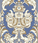 Wyndham Wallpaper - Chalk & Metallic Gold on Cerulean Sky - 94/3016 - Cole & Son - Premier Wallcovering