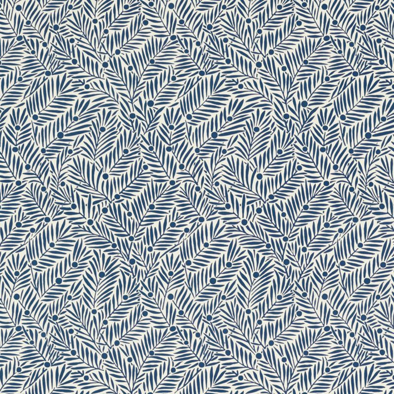 Yew & Aril Fabric - Ink - Morris & Co - 227259 - Premier Wallcovering