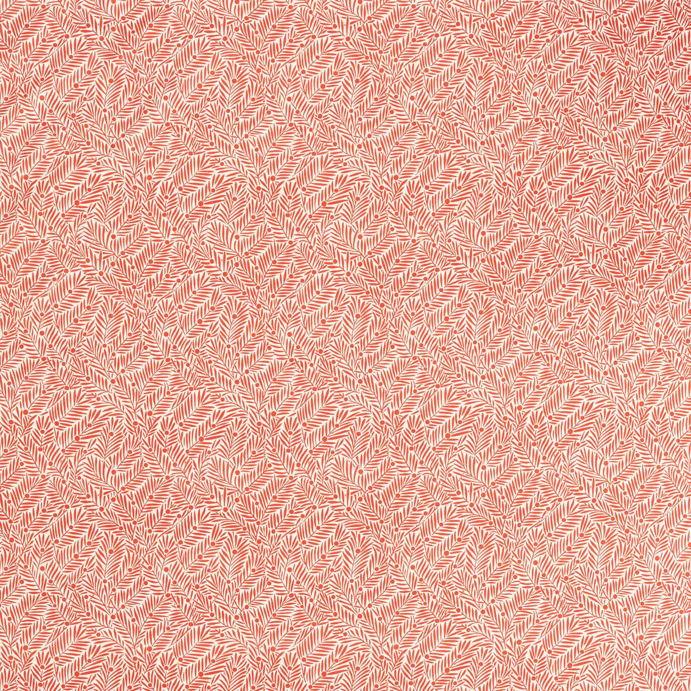 Yew & Aril Fabric - Watermelon - Morris & Co - 227226 - Premier Wallcovering
