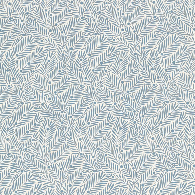 Yew & Aril Fabric - Mineral Blue - Morris & Co - 227258 - Premier Wallcovering