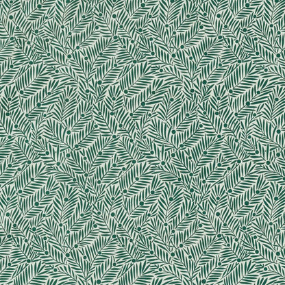 Yew & Aril Fabric - Seagreen - Morris & Co - 227257 - Premier Wallcovering