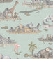 Zambezi Wallpaper - Multi on Seafoam - 109/14063 - Cole & Son - Premier Wallcovering