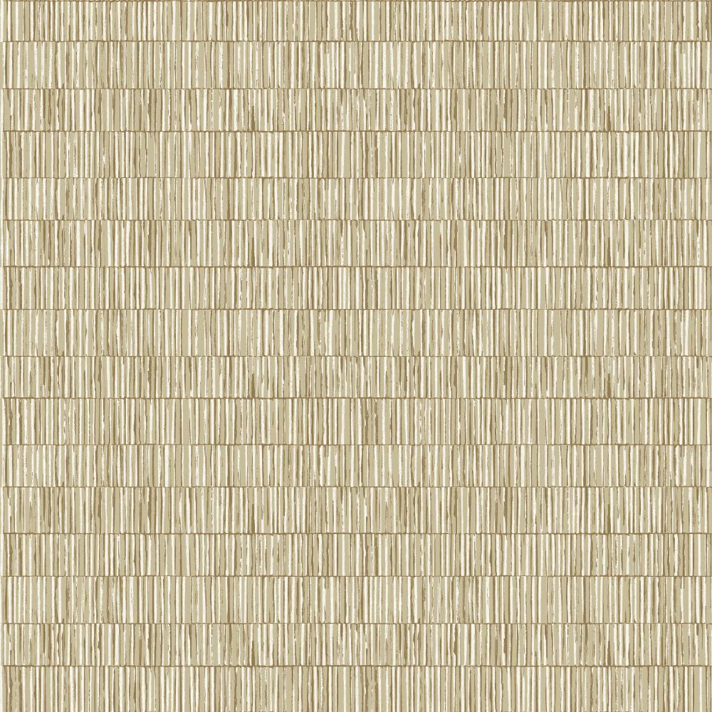Zen Bamboo Screen Wallpaper - Light Bronze Brown - Galerie - DWP0362 - 03 - Premier Wallcovering