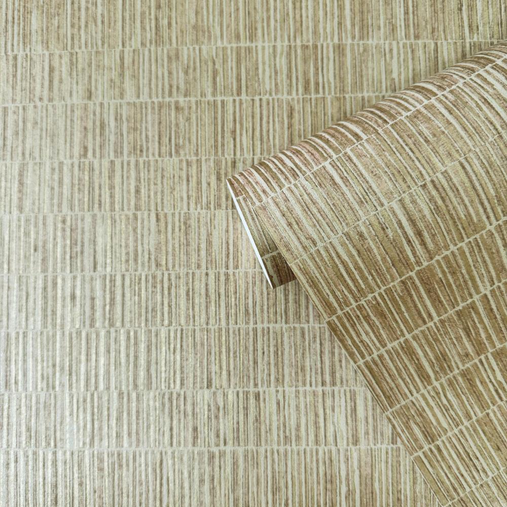 Zen Bamboo Screen Wallpaper - Bronze Brown - Galerie - DWP0362 - 02 - Premier Wallcovering