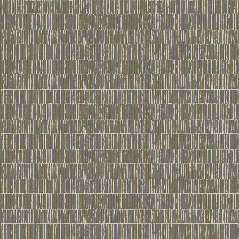 Zen Bamboo Screen Wallpaper - Silver Grey / Gold - Galerie - DWP0362 - 05 - Premier Wallcovering