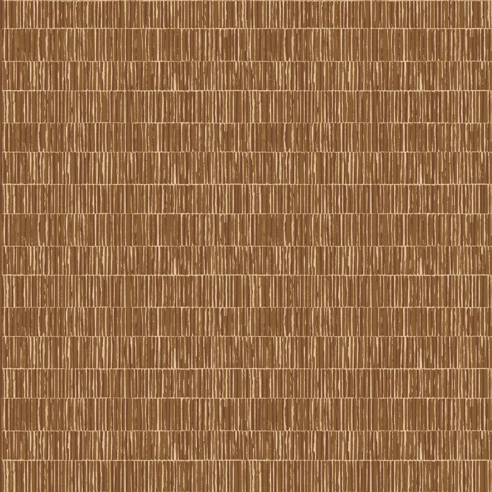 Zen Bamboo Screen Wallpaper - Orange / Gold - Galerie - DWP0362 - 08 - Premier Wallcovering