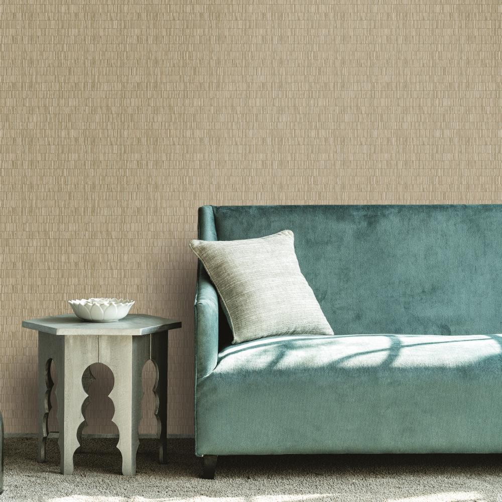 Zen Bamboo Screen Wallpaper - Green / Gold - Galerie - DWP0362 - 01 - Premier Wallcovering