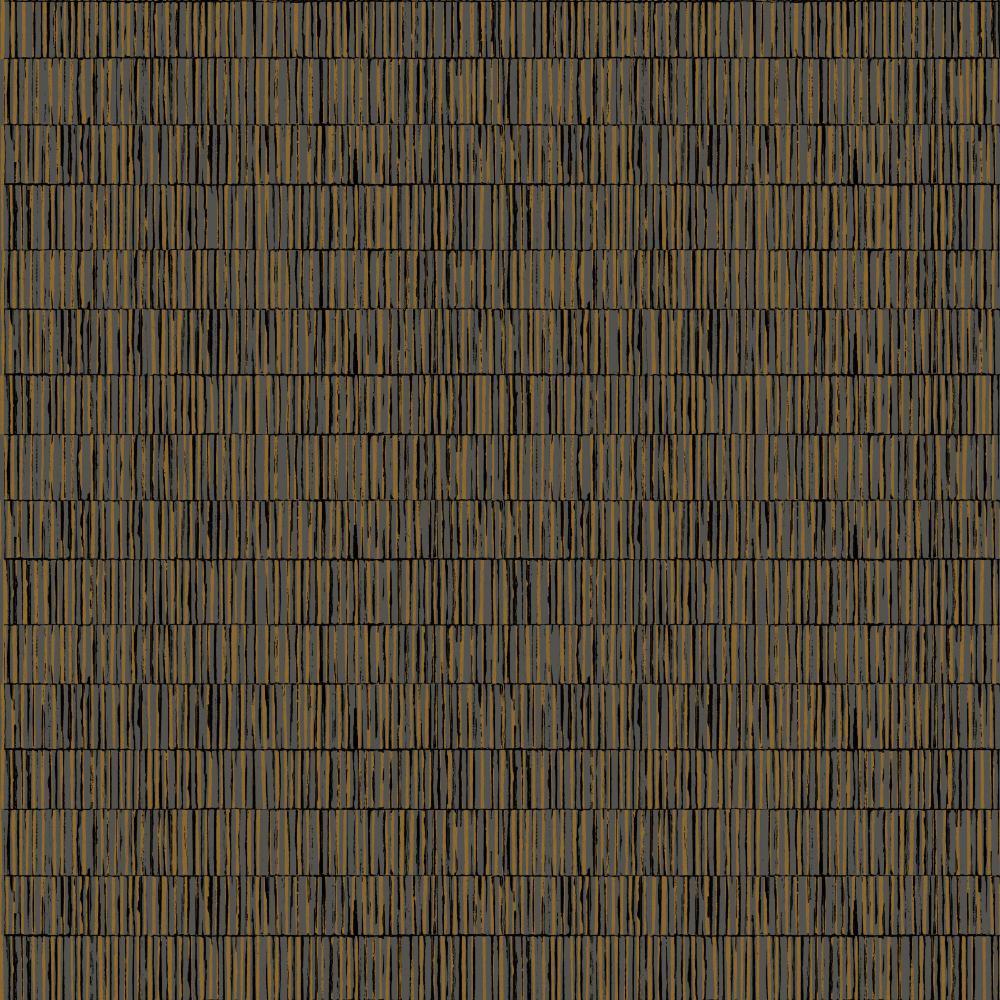 Zen Bamboo Screen Wallpaper - Blue / Rose Gold - Galerie - DWP0362 - 09 - Premier Wallcovering