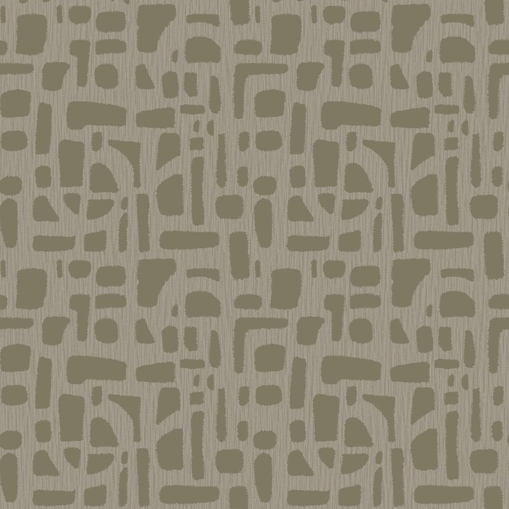 Zen Chunky Geo Wallpaper - Gold / Beige - Galerie - DWP0364 - 01 - Premier Wallcovering