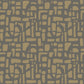 Zen Chunky Geo Wallpaper - Gold / Silver Grey - Galerie - DWP0364 - 03 - Premier Wallcovering