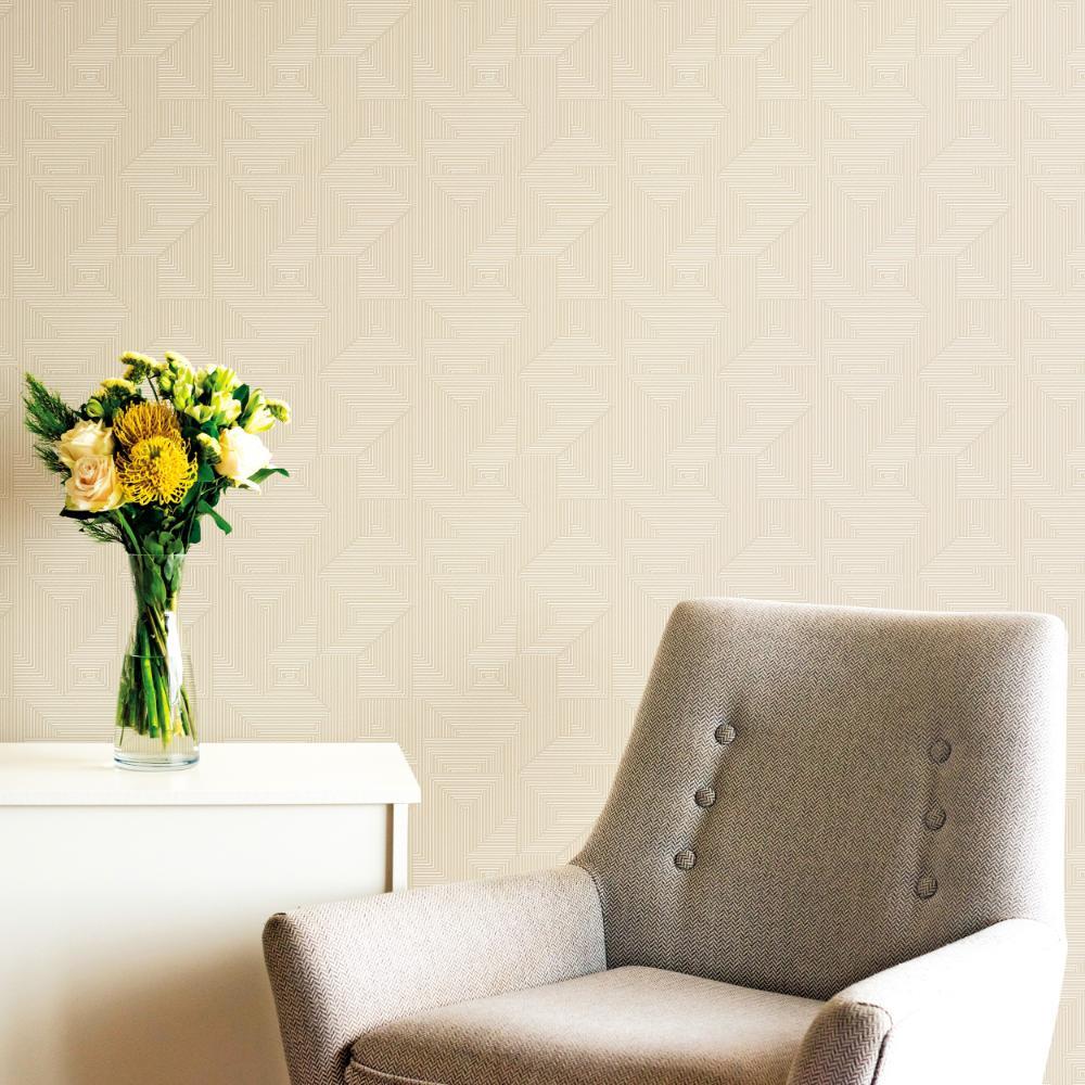 Zen Cleopatra Wallpaper - Beige - Galerie - DWP0368 - 01 - Premier Wallcovering