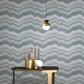 Zen Cloudy Stripe Wallpaper - Silver Grey - Galerie - DWP0367 - 04 - Premier Wallcovering