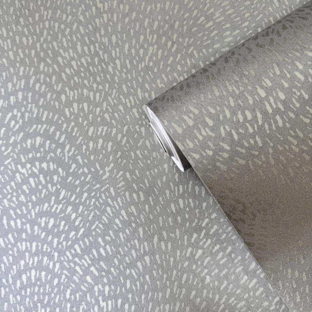 Zen Fan Fleck Wallpaper - Silver Grey - Galerie - DWP0363 - 07 - Premier Wallcovering