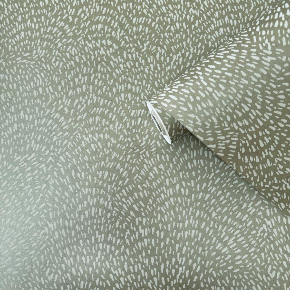 Zen Fan Fleck Wallpaper - Green - Galerie - DWP0363 - 01 - Premier Wallcovering