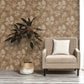 Zen Floating Foliage Wallpaper - Beige - Galerie - DWP0361 - 02 - Premier Wallcovering