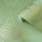 Zen Lace Wallpaper - Green / Rose Gold - Galerie - AM22002 - 4 - Premier Wallcovering