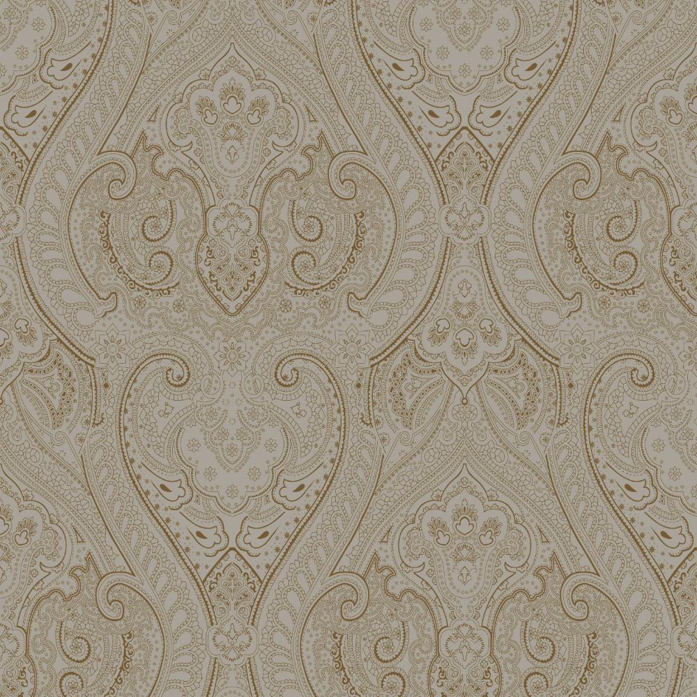 Zen Lace Wallpaper - Bronze Brown / Gold - Galerie - AM22002 - 2 - Premier Wallcovering