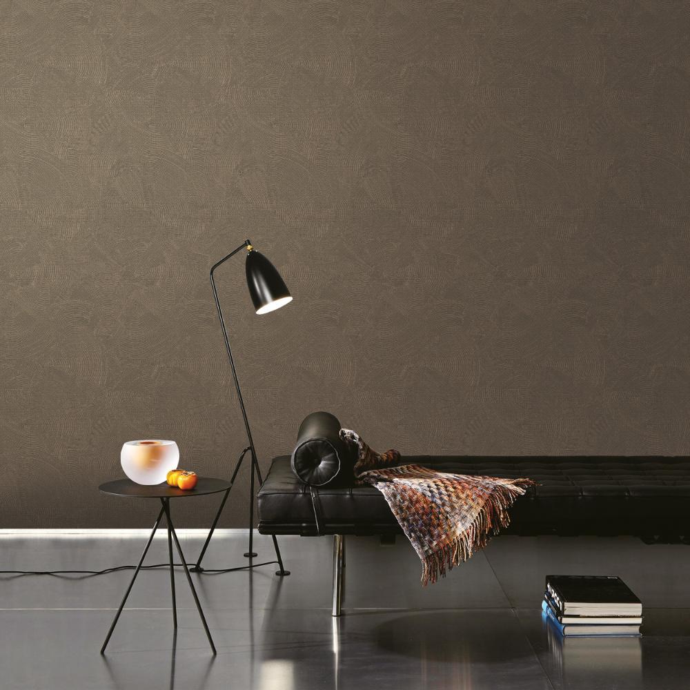 Zen Plaster Fan Wallpaper - Dark Rose Gold - Galerie - DWP0366 - 08 - Premier Wallcovering