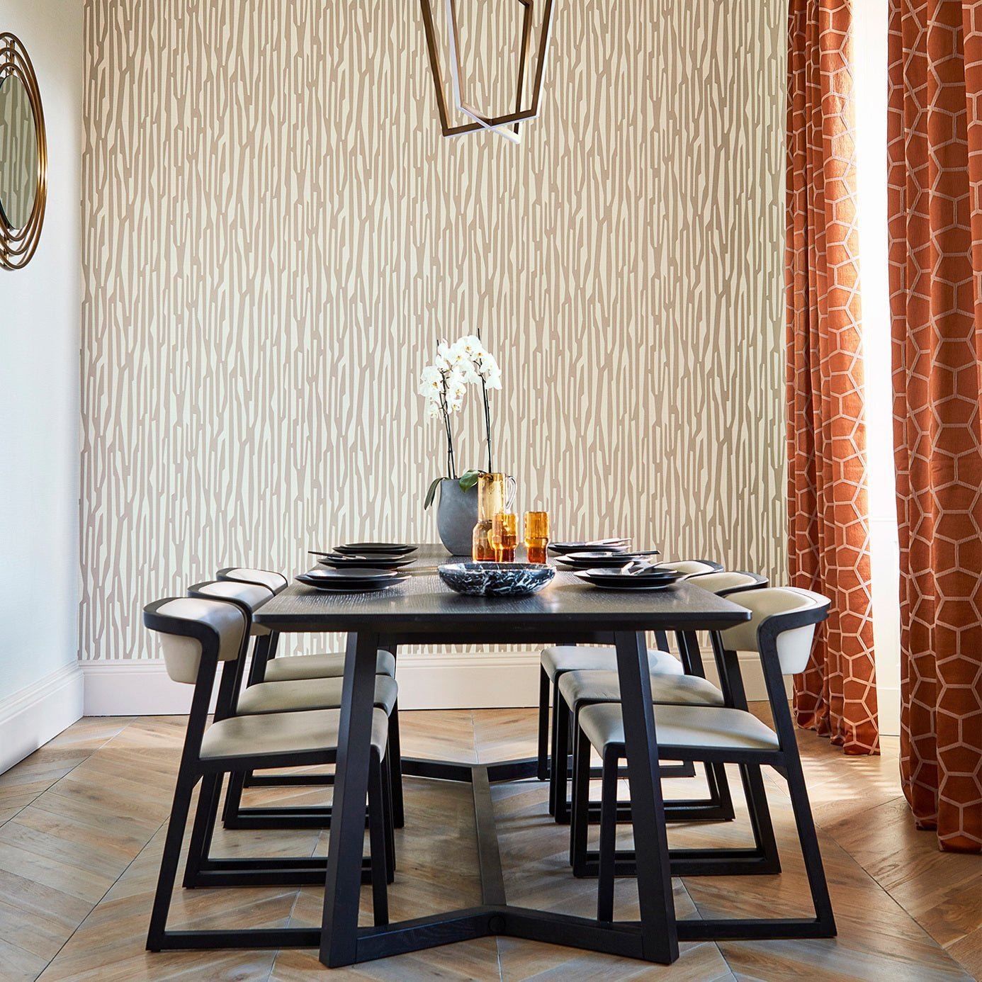 Zendo Wallpaper - Nickle - HM6W112173 - Harlequin 