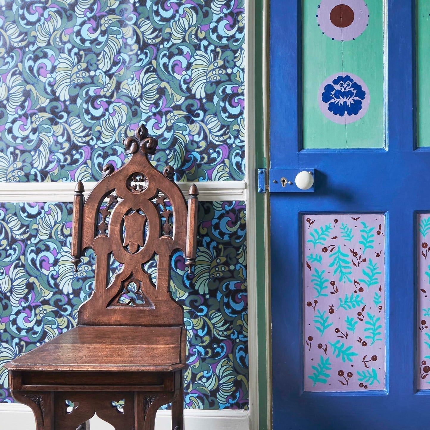 Zennor Wallpaper - House of Hackney - 1 - WA - ZEN - DI - OCE - XXX - Premier Wallcovering