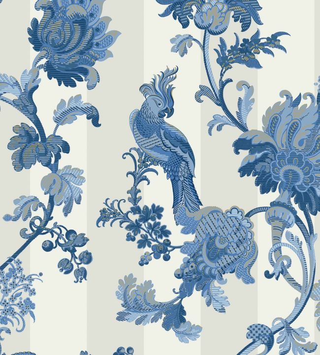 Zerzura Wallpaper - Hyacinth on White - 113/8022 - Cole & Son - Premier Wallcovering