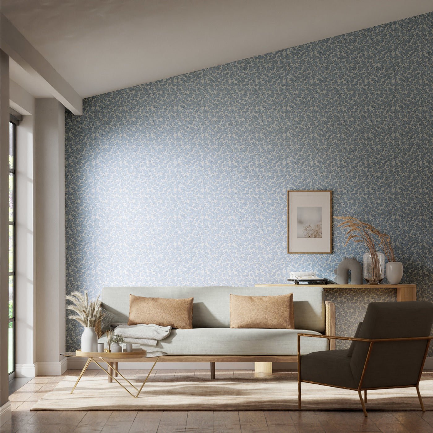 Zori Wallpaper - Awakening/Cornflower - Harlequin - HQN3112933