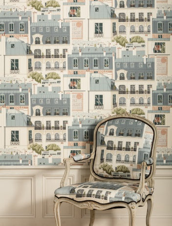 Les Toits de Paris Room Wallpaper - Multicolor