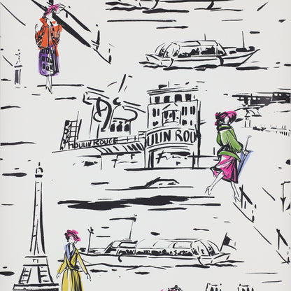La Parisienne Wallpaper - Multicolor