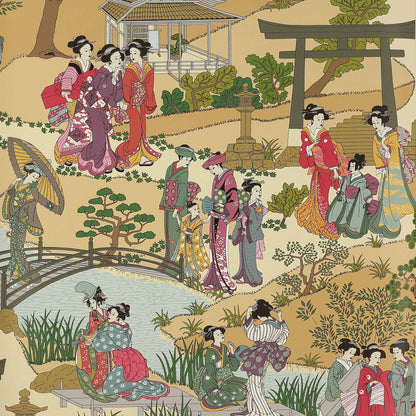 Geishas Wallpaper - Multicolor