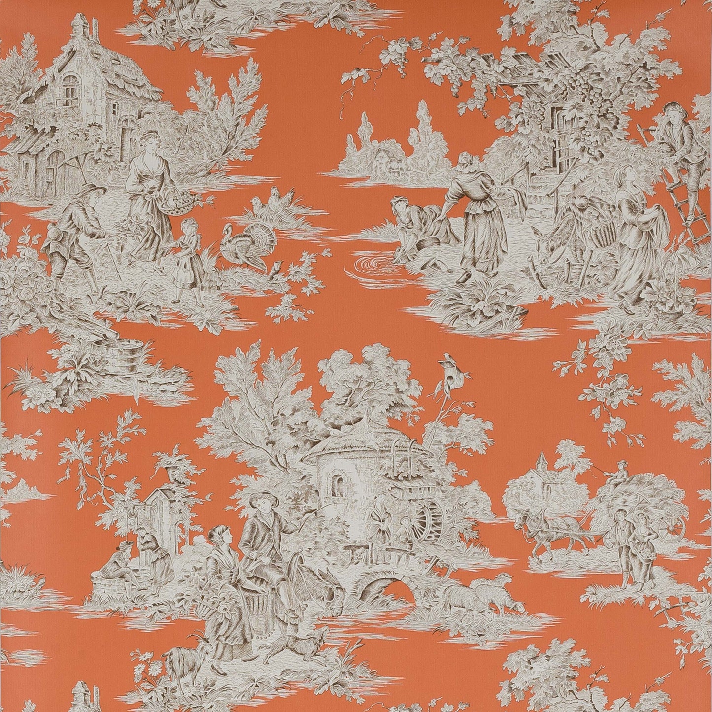 Campagne Wallpaper - Orange