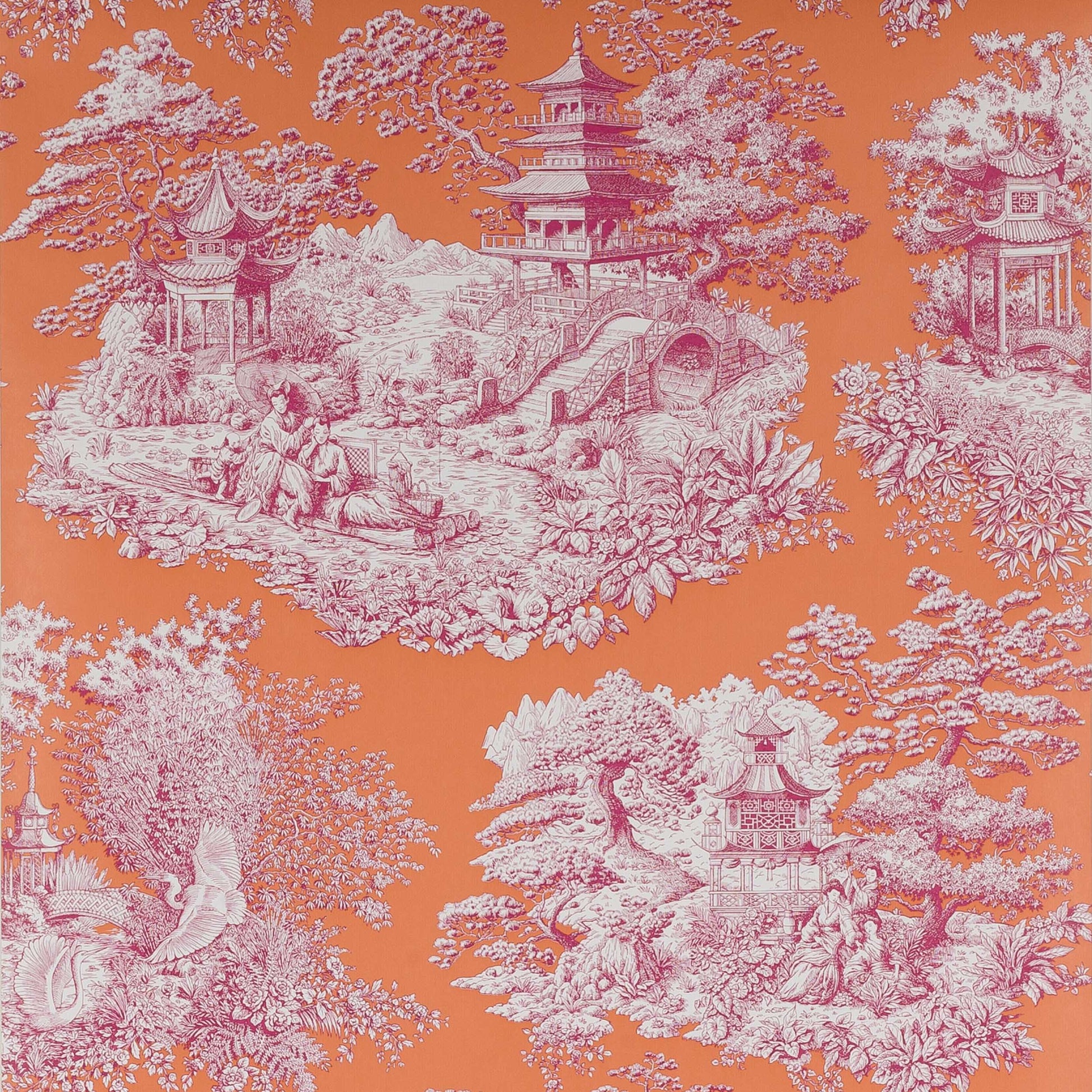 Nara Wallpaper - Orange 