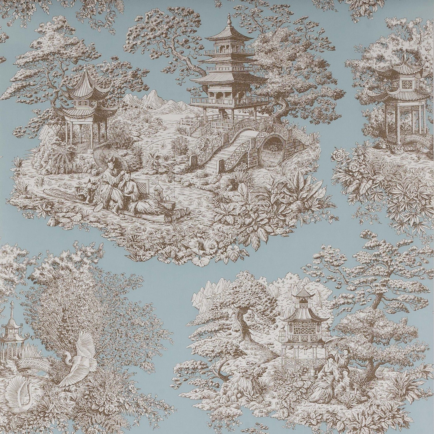 Nara Wallpaper - Teal