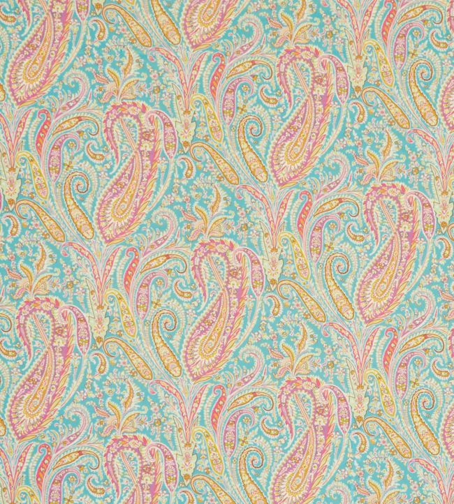 Felix Raison in Cotton Velvet Fabric - Teal