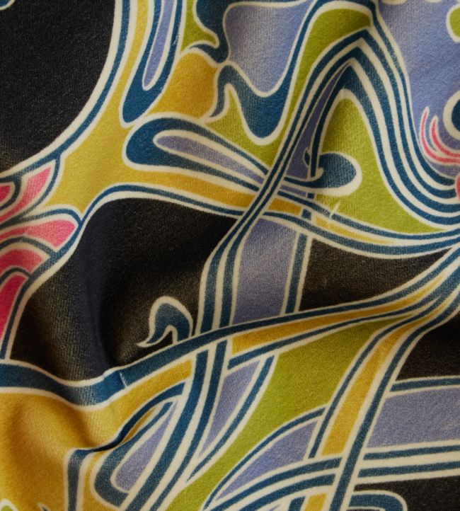 Ianthe Bloom Multi in Cotton Room Velvet Fabric 2 - Multicolor