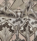 Ianthe Bloom Multi in Cotton Room Velvet Fabric - Gray