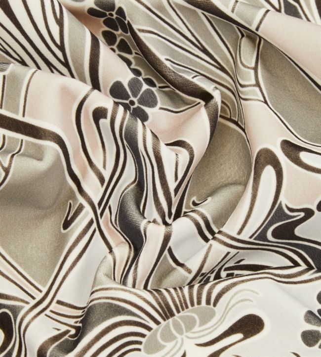 Ianthe Bloom Multi in Cotton Room Velvet Fabric 2 - Gray