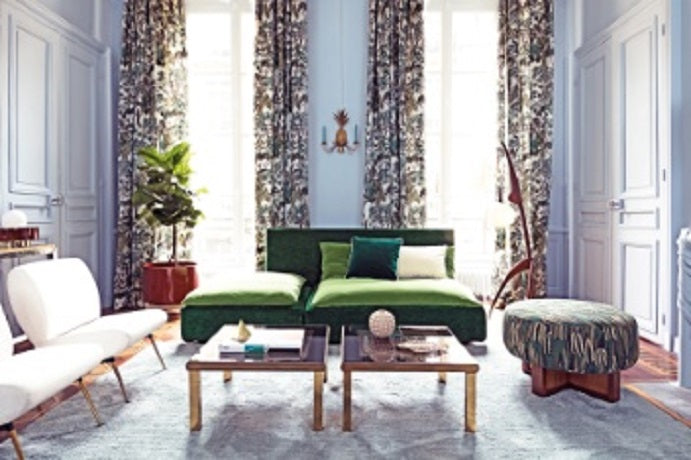 Morny Room Fabric 3 - Green