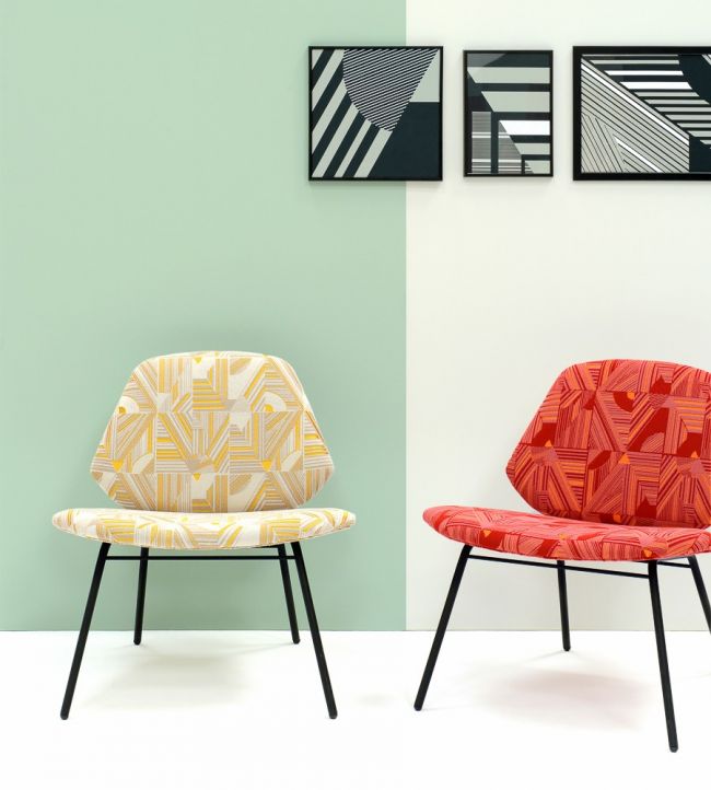 Kasai Room Fabric - Orange