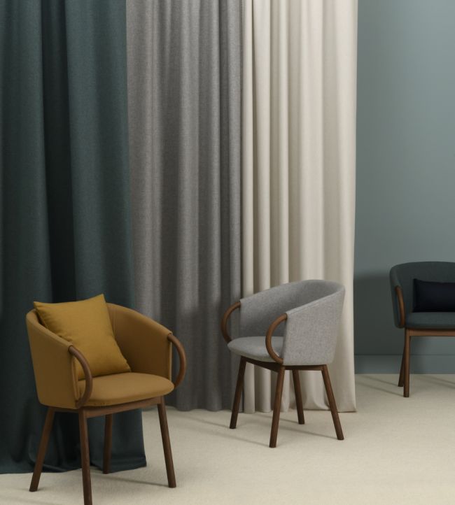 Taiga Room Fabric - Silver