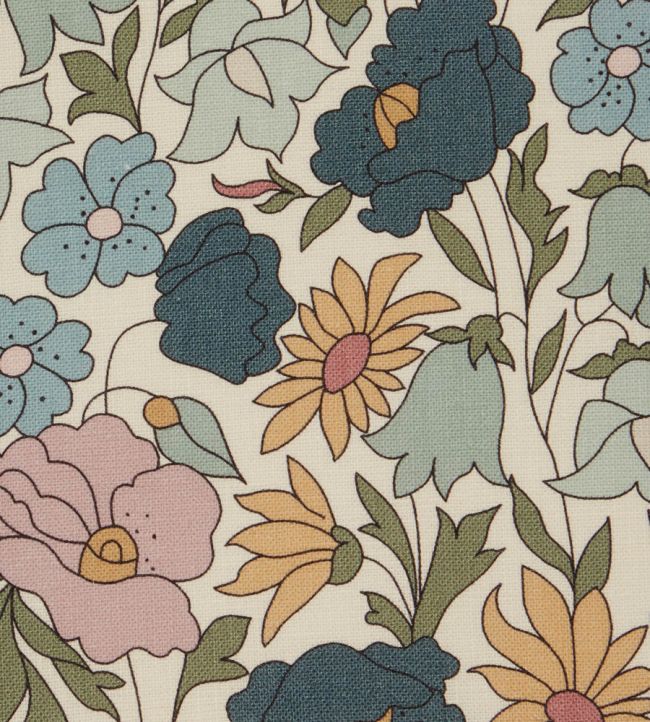 Poppy Meadowfield in Landsdowne Linen Fabric - Teal 