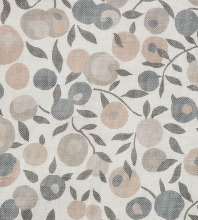 Wiltshire Blossom in Landsdowne Linen Fabric - Gray