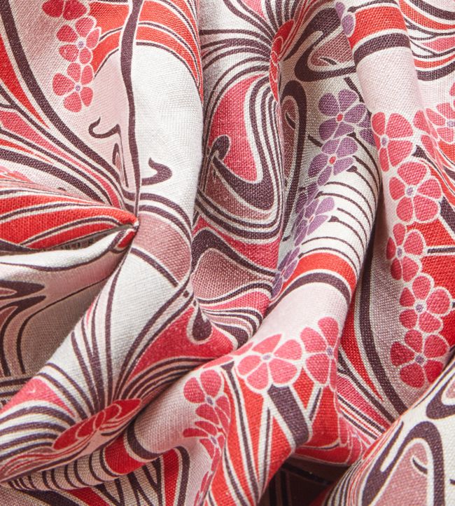Ianthe Bloom Multi in Ladbroke Linen Room Fabric 3 - Pink