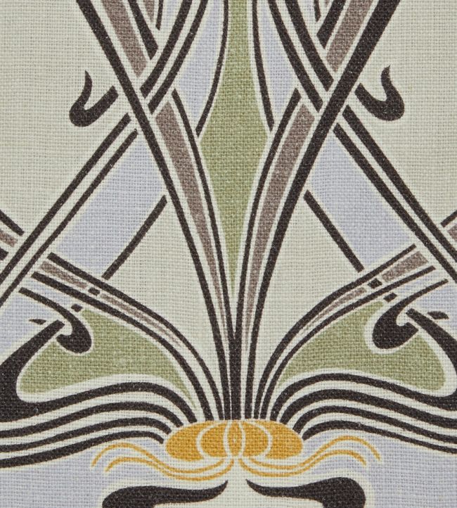 Ianthe Bloom Multi in Ladbroke Linen Room Fabric - Yellow