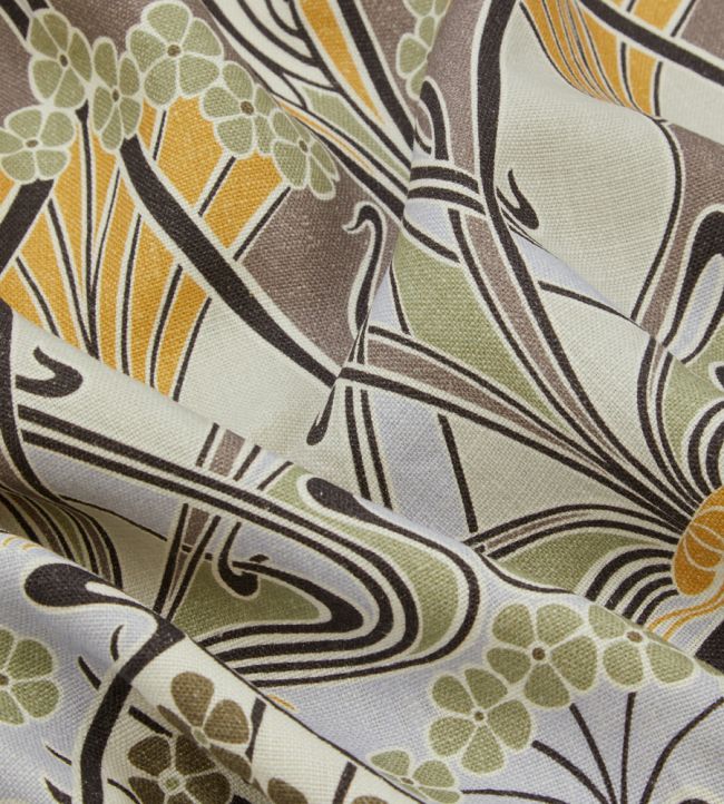 Ianthe Bloom Multi in Ladbroke Linen Room Fabric 3 - Yellow