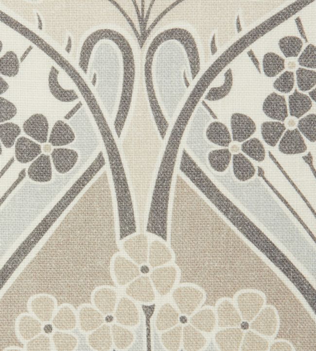 Ianthe Bloom Multi in Ladbroke Linen Room Fabric - Gray