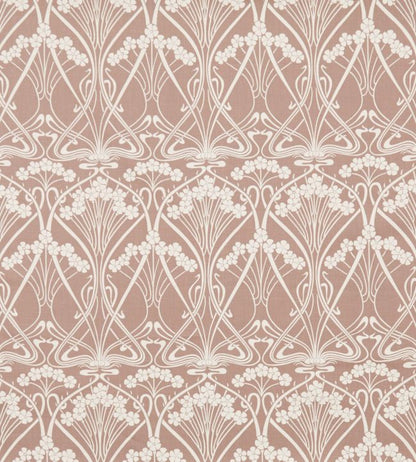 Ianthe Bloom Stencil in Chiltern Linen Fabric - Pink